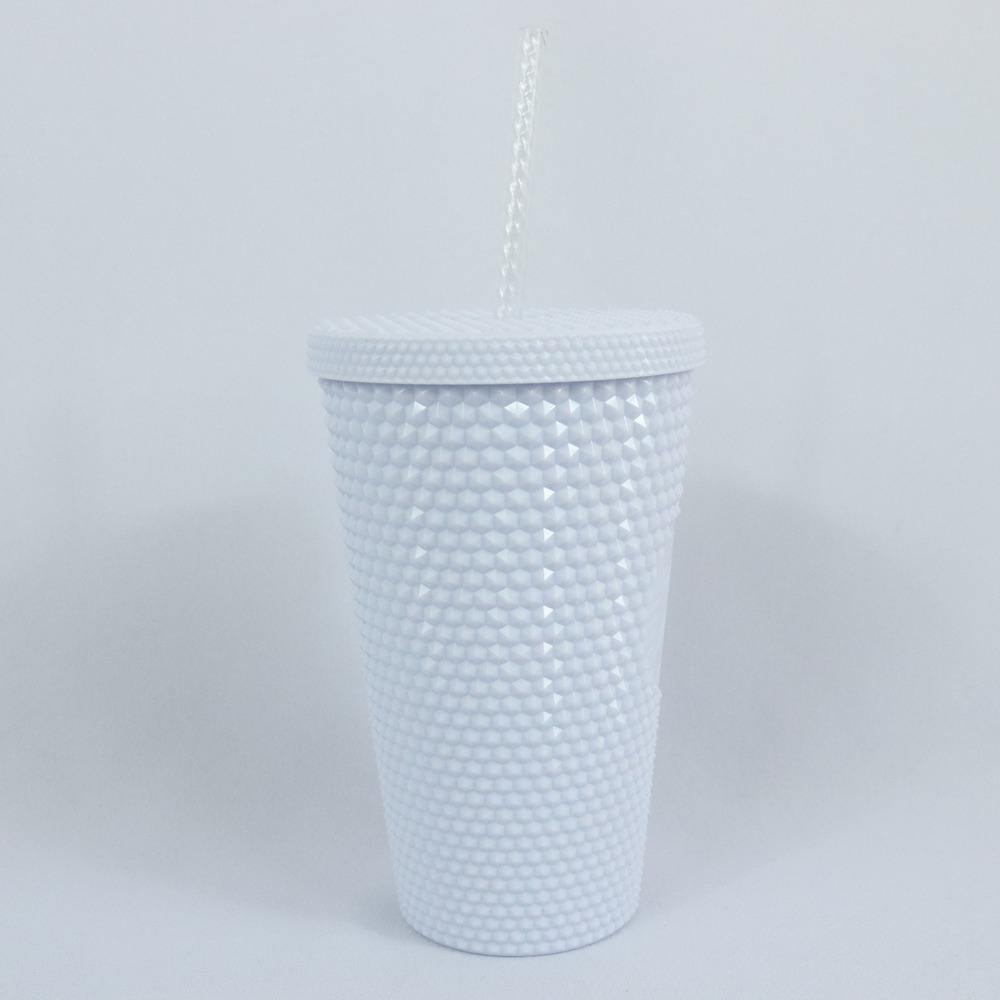 Starbucks Spring 2024 White Studded Bling Cold Cup Tumbler 16oz - Picture 4 of 6